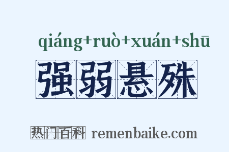 强弱悬殊是什么意思的图片